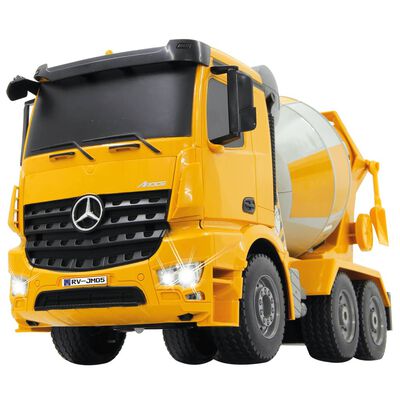 JAMARA Zdalnie sterowana betoniarka Mercedes-Benz Arocs, 1:20, żółta