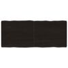 vidaXL Blat ciemnobrązowy 120x50x(2-6) cm drewno z naturalną krawędzią