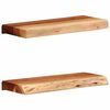 vidaXL P&oacute;łki ścienne 2 szt. 40x20x3,5 cm Drewno lite Akacja