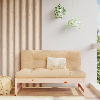 vidaXL Sofa środkowa do ogrodu, 120x80 cm, lite drewno sosnowe