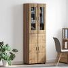 vidaXL Highboard z p&oacute;łką z drzwiami Dąb rzemieślniczy 60 x 35 x 182 cm