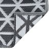 vidaXL Dywan na zewnątrz, ARAKIL czarny, 120x180 cm, PP