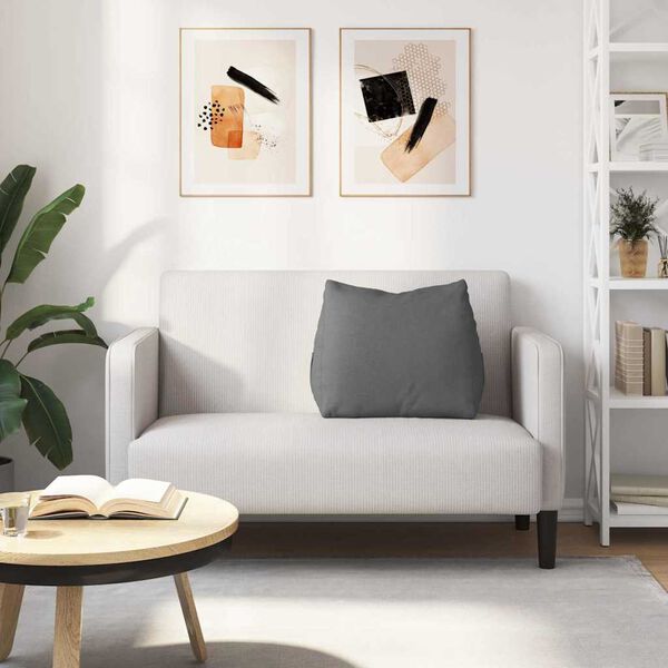 vidaXL Poduszka na plecy Ciemnoszary 60 x 20 x 50 cm tkanina