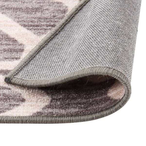 vidaXL Dywanik, brązowy, 80x500 cm