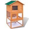 Klatka dla kr&oacute;lik&oacute;w vidaXL Outdoor Drewniana 3-warstwowa