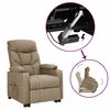 vidaXL Fotel ułatwiający wstawanie, kolor taupe, obity tkaniną