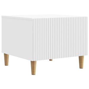 vidaXL Stolik kawowy Biały 49 x 50 x 40 cm Drewno inżynieryjne
