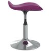 vidaXL Stołek barowy, fioletowy, chromowana stal i sztuczna sk&oacute;ra