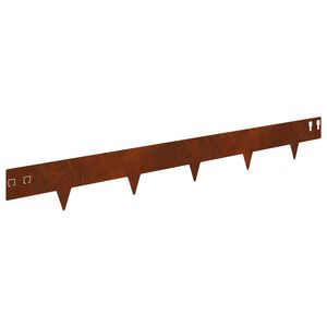 vidaXL Obrzeże trawnikowe z ostrymi zakończeniami 10 szt. 100x12cm
