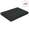 vidaXL Pad Patio z Granulatem Gumowym Czarny 6 x 9 x 0,8 cm Guma