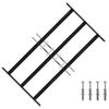vidaXL Kratka Okienna 75.5 x 45 cm Stal malowana proszkowo Czarny