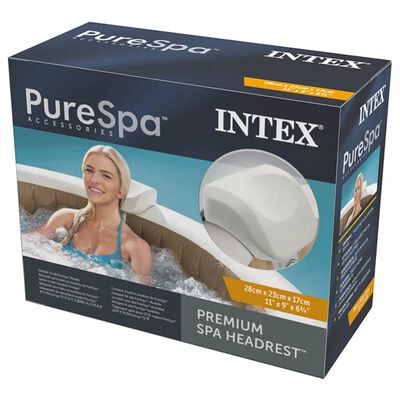 Intex Zagłówek do spa Premium PureSpa, biały, 28x23x17 cm, pianka
