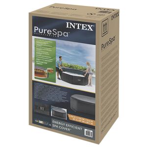 INTEX Pokrywa do spa ciemnoszary 180 x 180 cm PVC