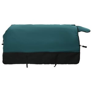 vidaXL Koc dla Koni Ciemna Zieleń i Czerń 75 cm Poliester
