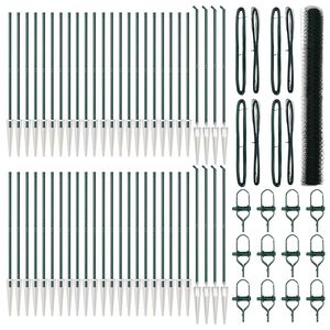 vidaXL Słupek ogrodzeniowy. Zielony 100 x 1,5 m (siatka 36 mm)