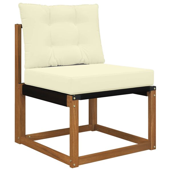 vidaXL Poduszka do sofy na zewnątrz 2 pcs Kremowy Poliester