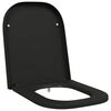 vidaXL Deska toaletowa Czarny 47,5 x 35 x 3,6 cm Duroplast