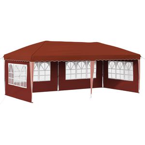 vidaXL Namiot imprezowy rozkładany 575 x 289 x 245 cm terakota