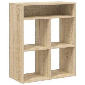 vidaXL Regał na książki dąb sonoma 80x35x76 cm materiał drewnopochodny