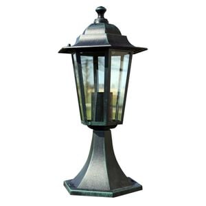 vidaXL Oświetlenie ogrodowe, ciemnozielone/czarne, aluminium