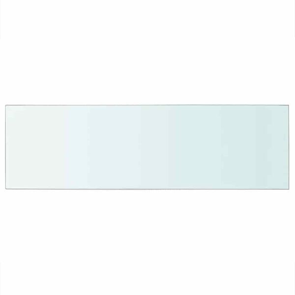 vidaXL P&oacute;łki, 2 szt., panel z przezroczystego szkła, 80 x 25 cm