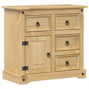 vidaXL Komoda Corona, 87x40x76 cm, lite drewno sosnowe