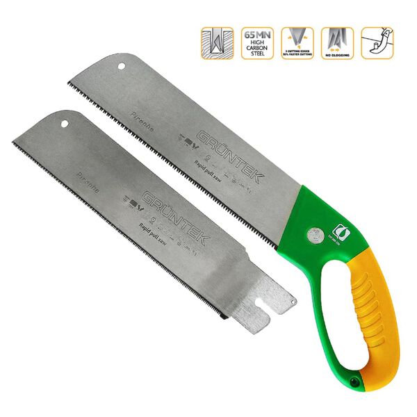 GR&Uuml;NTEK Piła ogrodowa PIRANHA z dwoma ostrzami, 520 mm