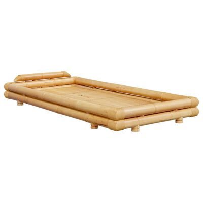 vidaXL Rama łóżka, bambusowa, 90x200 cm