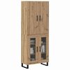 vidaXL Highboard 2 pcs Dąb rzemieślniczy 69,5 x 34 x 180 cm