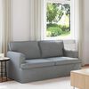 vidaXL Sofa 140cm Jasnoszary Metal