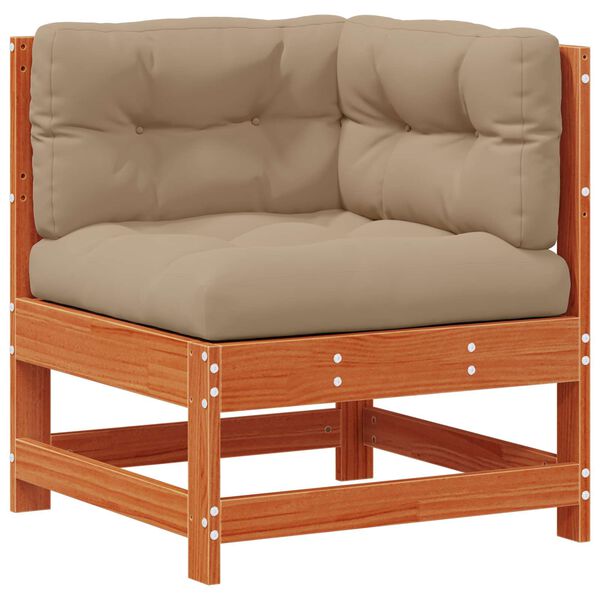 vidaXL Zestaw wypoczynkowy w ogrodzie 7 pcs Woskowy Brąz