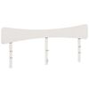 vidaXL Wezgłowie do ł&oacute;żka, białe, 180 cm, lite drewno sosnowe