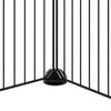 vidaXL Klatka dla zwierząt z bramką, 20 paneli, czarna, 35x35 cm, stal