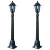 vidaXL Lampy ogrodowe Preston, 2 szt., 105 cm
