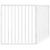 vidaXL Bramka dla psa składana 2 panele biała 160 cm drewno topolowe