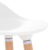 vidaXL Stołki barowe, 2 szt., białe