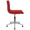 vidaXL Obrotowe krzesło biurowe, winna czerwień, obite aksamitem