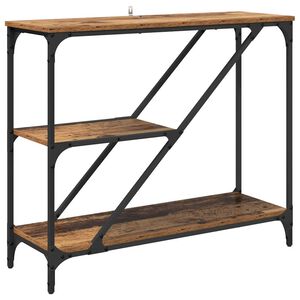vidaXL Konsola Stare drewno 88,5 x 30 x 75 cm Materiał drewnopochodny