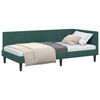vidaXL Rama ł&oacute;żka narożnego Ciemna zieleń 100 cm x 200 cm Aksamit