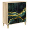 vidaXL Bufet WIJHE Sonoma 69 x 33 x 75 cm Drewno inżynieryjne