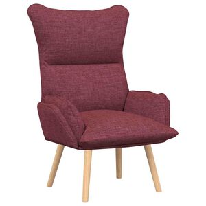 vidaXL fotel Czerwone wino 69 x 74 x 93 cm Tkanina i sklejka