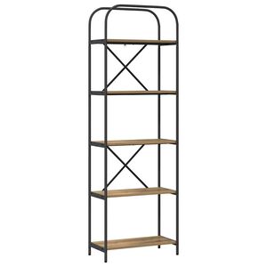 vidaXL P&oacute;łka na książki 5 poziomy 60 x 30 x 183 cm Drewno inżynieryjne
