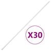 vidaXL Kanał elektroinstalacyjny, 20x10 mm, 30 m, PVC