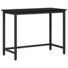 vidaXL st&oacute;ł Czarny Dąb 80 x 50 x 76,5 cm Drewno inżynieryjne i stal