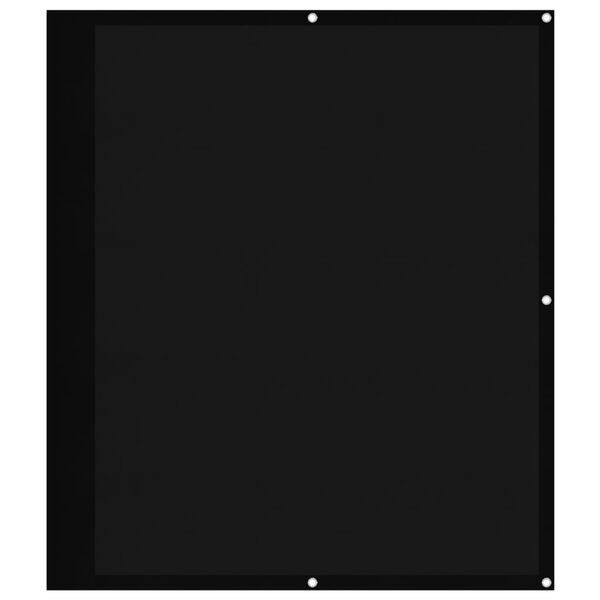 vidaXL Parawan balkonowy, czarny, 120x800 cm, 100% poliester Oxford