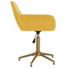 vidaXL Obrotowe krzesła stołowe, 6 szt., ż&oacute;łte, obite aksamitem