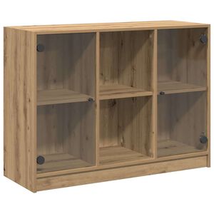 vidaXL Szafka, dąb artisian, 102x37x75,5 cm, materiał drewnopochodny