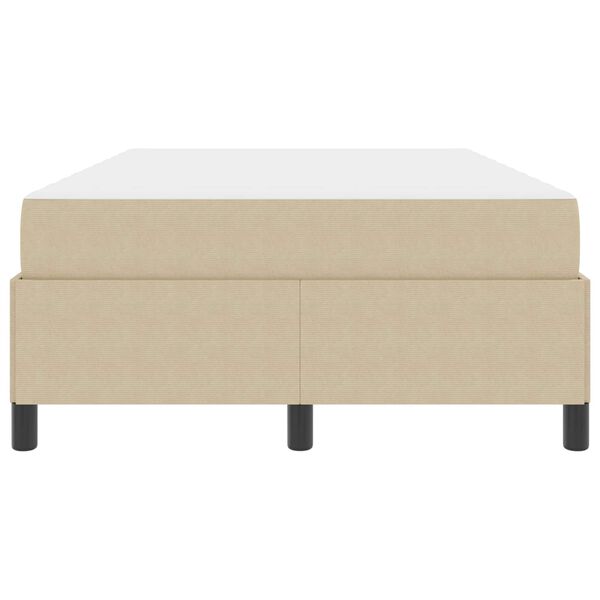 vidaXL Ramka ł&oacute;żka z materacem Jasnozielony szary 120 x 190 cm tkanina