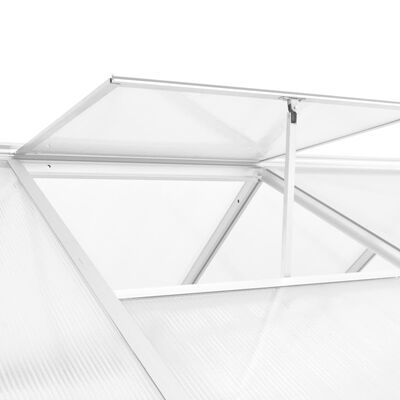 vidaXL Szklarnia z aluminiową ramą, 421x190x195 cm, 15,6 m³