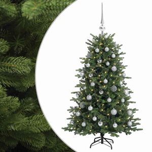 vidaXL Sztuczna choinka z bombką 120 cm 150 LED Ciepła biel